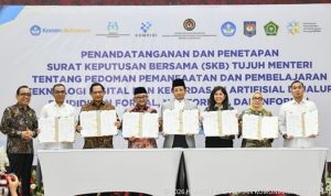 Pemerintah Terbitkan SKB Tujuh Menteri tentang Pemanfaatan AI dan Teknologi Digital di Dunia Pendidikan
