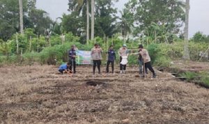 Tanam Jagung Serentak di Saka Rotan, Sinergi Aparat dan Warga Perkuat Ketahanan Pangan Desa