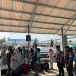 Sinergi Lintas Instansi Amankan Arus Mudik di Kateman, Personel Gabungan Siaga di Pos Pelayanan