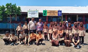 Polsek Kateman Tanam Mangrove, Wujud Nyata Green Policing untuk Lingkungan dan Generasi Muda