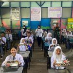 Sinergi Babinsa dan SPPG, Ribuan Pelajar Kateman Nikmati Makan Sehat Bergizi