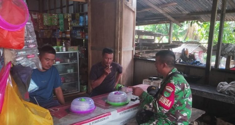 Babinsa Koramil 06/KTM Pererat Silaturahmi