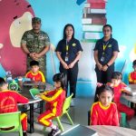 Kodim 0314/Inhil Dampingi Penyaluran 5.794 Porsi Makan Sehat Bergizi di Kateman