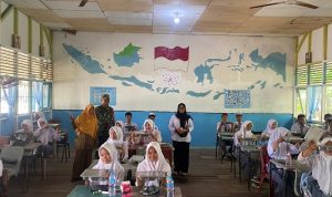 Wujudkan Generasi Sehat, Kodim 0314/Inhil Dampingi Pendistribusian Ribuan Porsi Makan Bergizi di Kateman