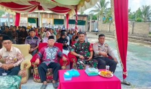 Sertu Edi Z hadir dalam acara perpisahan Pelajar SMK TBI (Fhoto Dok Koramil 06 Kateman)