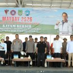 Pimpinan DPRD Batam bersama Forkopimda menghadiri May Day 2026 di WTB Batam Center, diikuti aksi damai buruh dan gerakan Batam Bersih